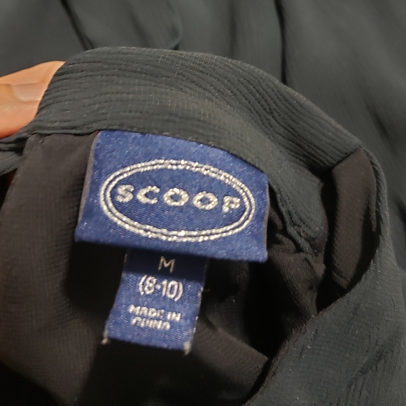 Scoop Midi Twist Neck Dress Blue Navy Size Medium - Picture 11 of 11